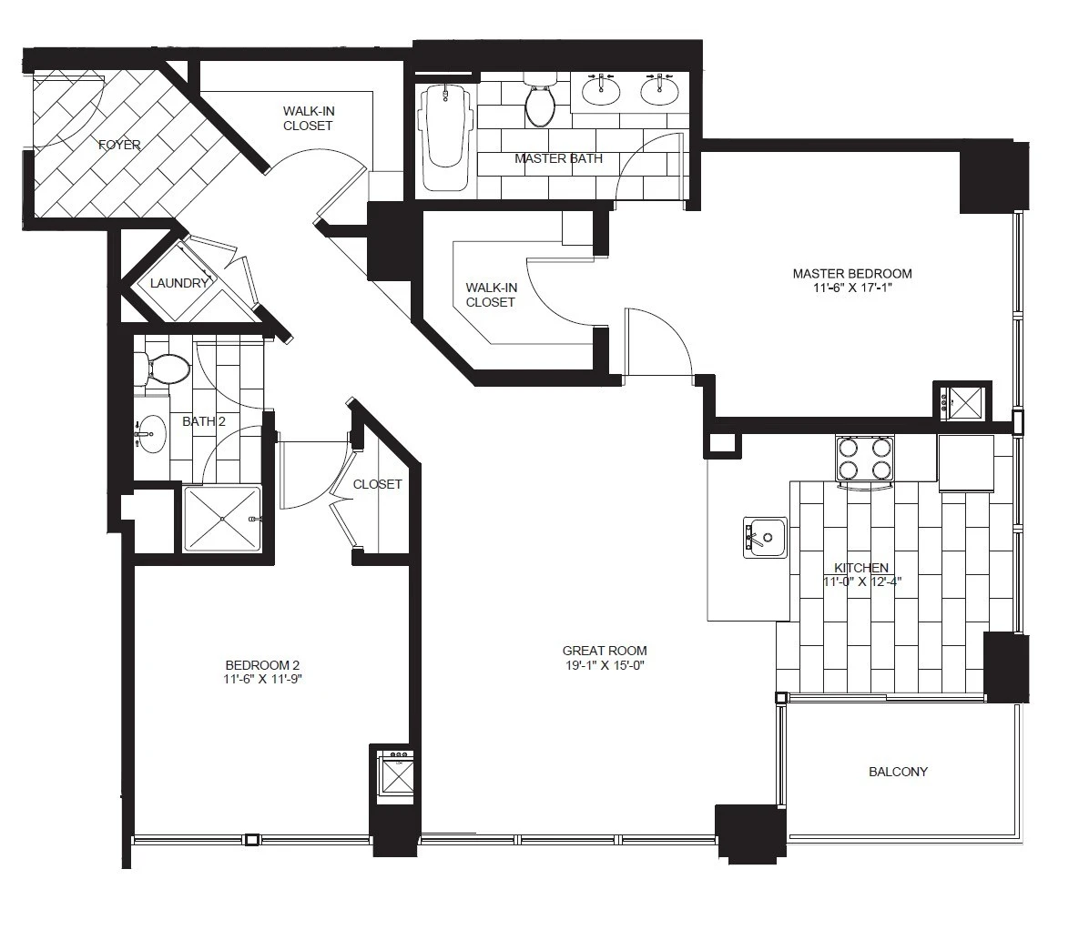 Unit 0804 floor plan