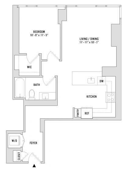 Unit 606 floor plan