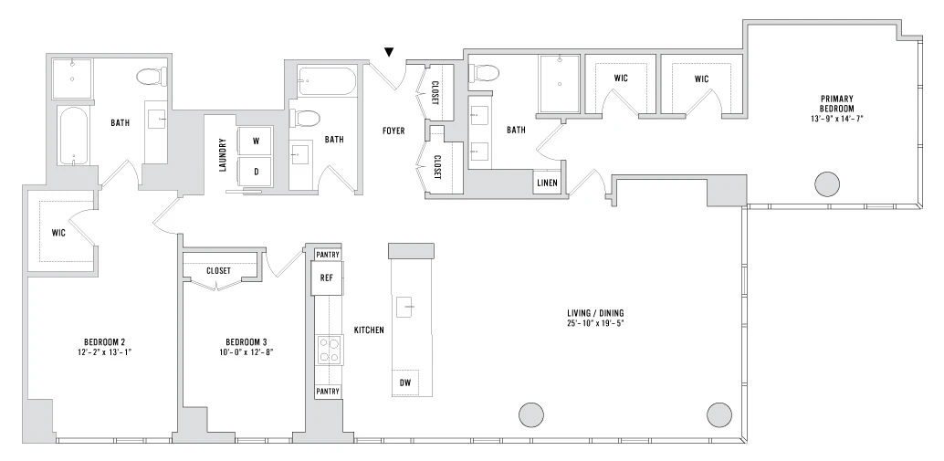 Unit 5701 floor plan