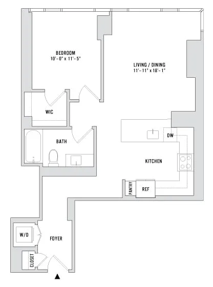 Unit 606 floor plan