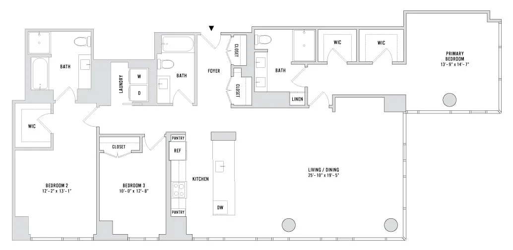 Unit 5701 floor plan