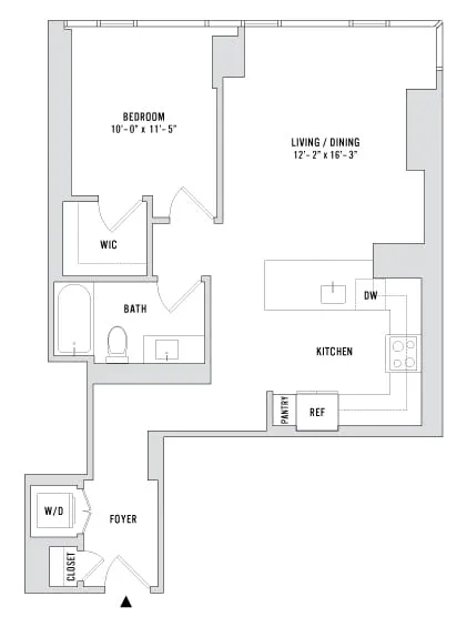 Unit 1906 floor plan