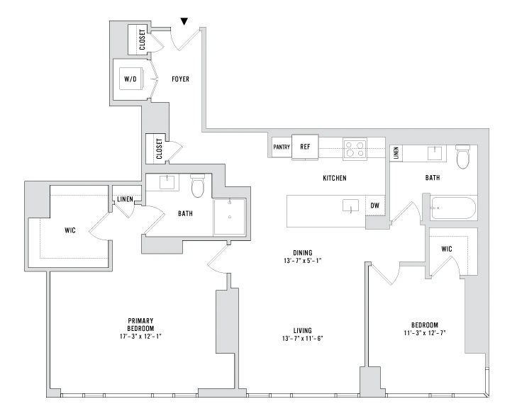 Unit 407 floor plan