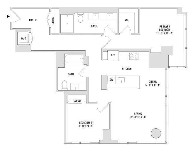 Unit 1701 floor plan