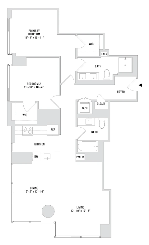 Unit 2613 floor plan