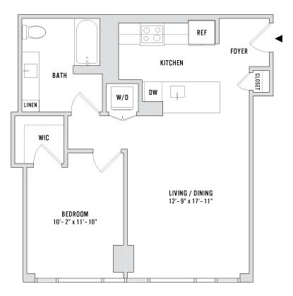 Unit 1409 floor plan