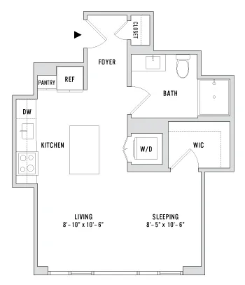 Unit 1307 floor plan