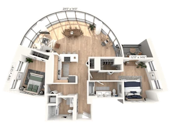 Unit 01-1201 floor plan