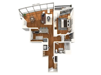 Unit 01-3005 floor plan