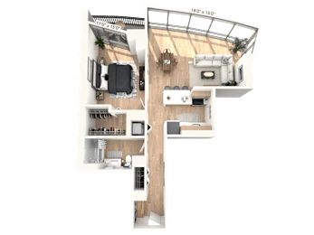 Unit 01-3904 floor plan