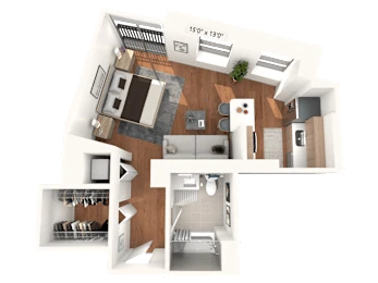 Unit 01-2709 floor plan