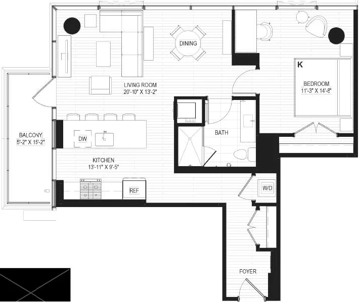 Unit 603 floor plan