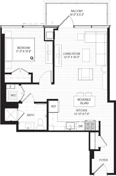 Unit 705 floor plan