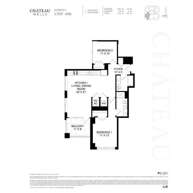 Unit 906 floor plan