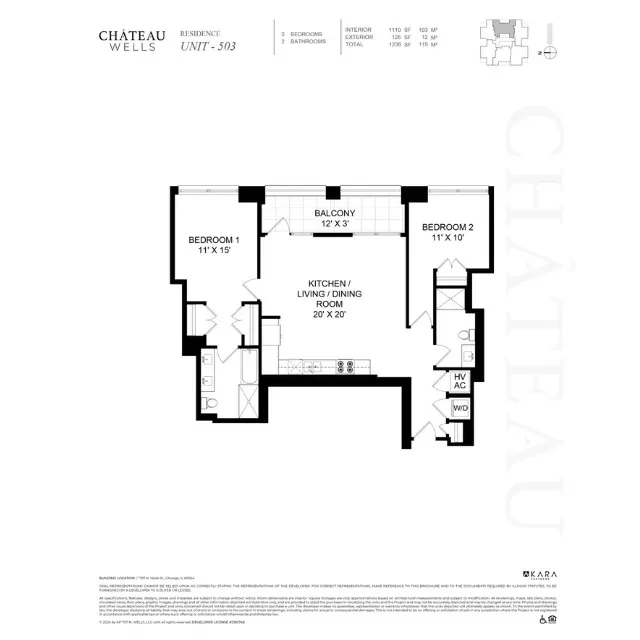 Unit 703 floor plan