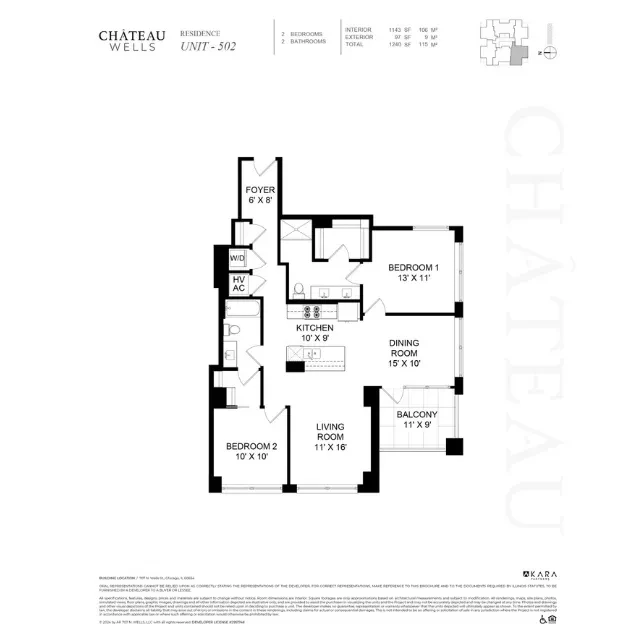 Unit 804 floor plan