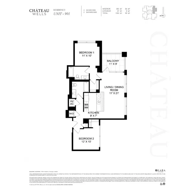 Unit 801 floor plan