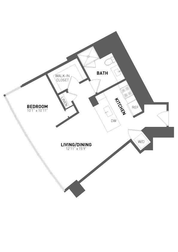 Unit 1509 floor plan