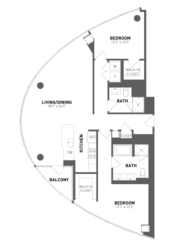 Unit 3901 floor plan