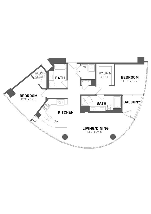Unit 2508 floor plan