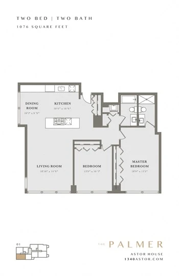 Unit 13400301 floor plan