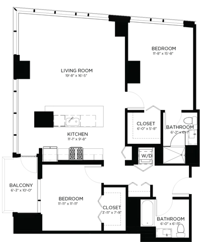 Unit 2510 floor plan