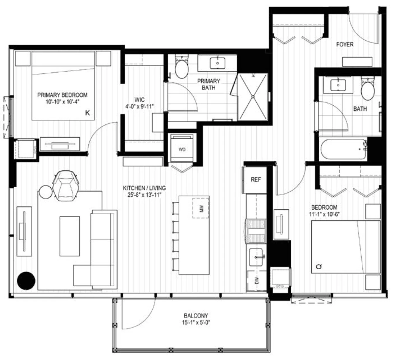 Unit 1209 floor plan