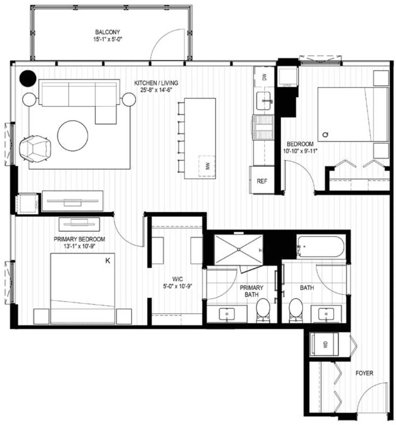 Unit 1211 floor plan