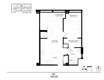 Unit 1009 floor plan