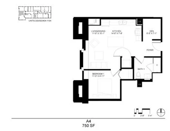 Unit 704 floor plan