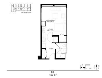 Unit 1307 floor plan