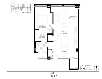 Unit 1010 floor plan