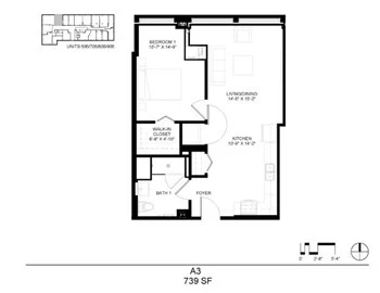 Unit 606 floor plan