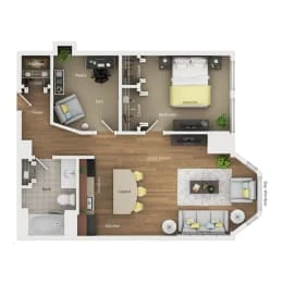 Unit 0405 floor plan