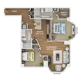 Unit 1204 floor plan
