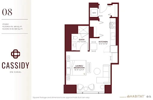 Unit 2208 floor plan