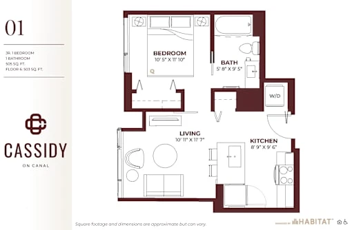 Unit 1601 floor plan