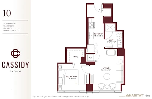 Unit 610 floor plan