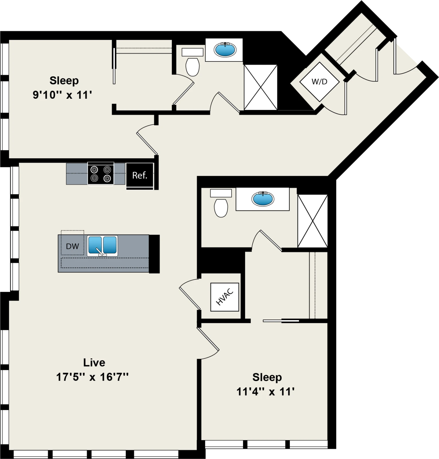 Unit 2-0213 floor plan
