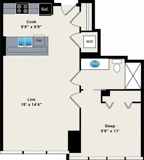 Unit 1-0914 floor plan