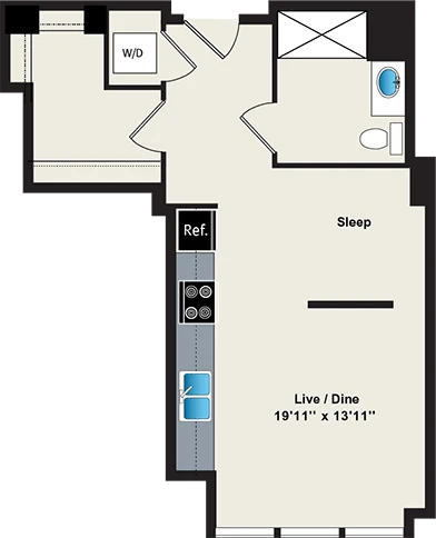Unit 1-1212 floor plan