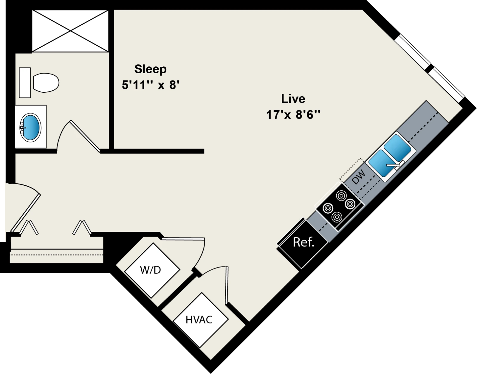 Unit 2-0305 floor plan