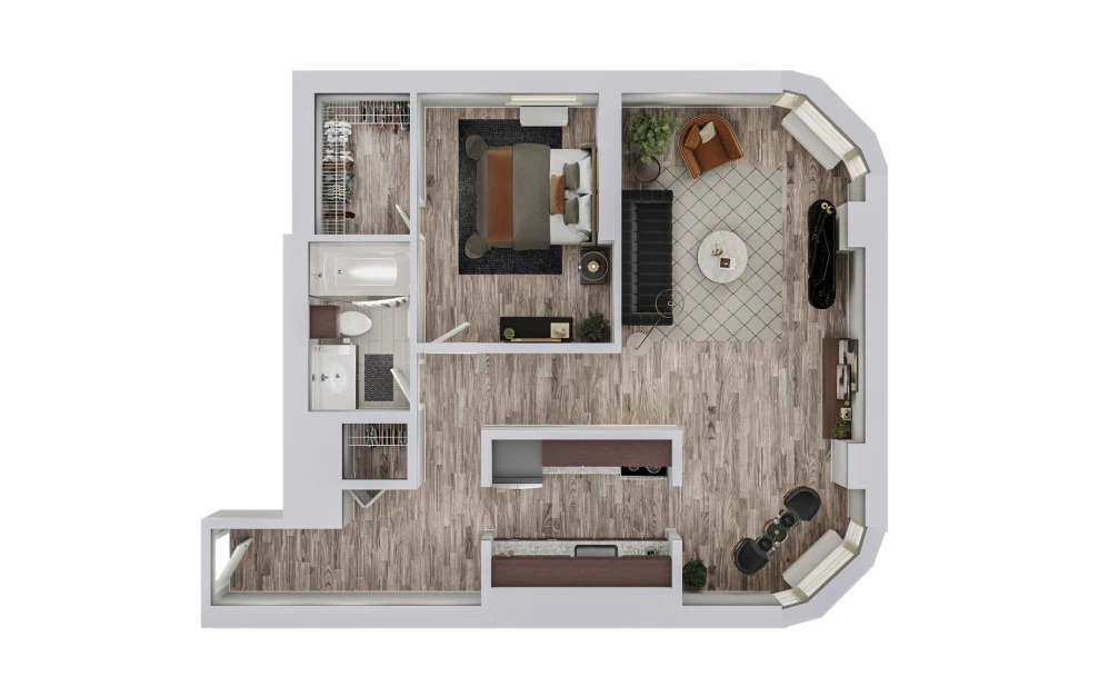 Unit 27E floor plan
