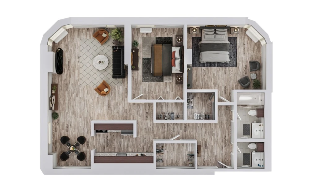 Unit 20F floor plan