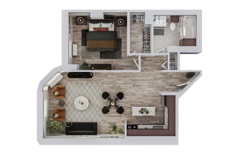 Unit 10D floor plan