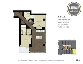 Unit 0913 floor plan