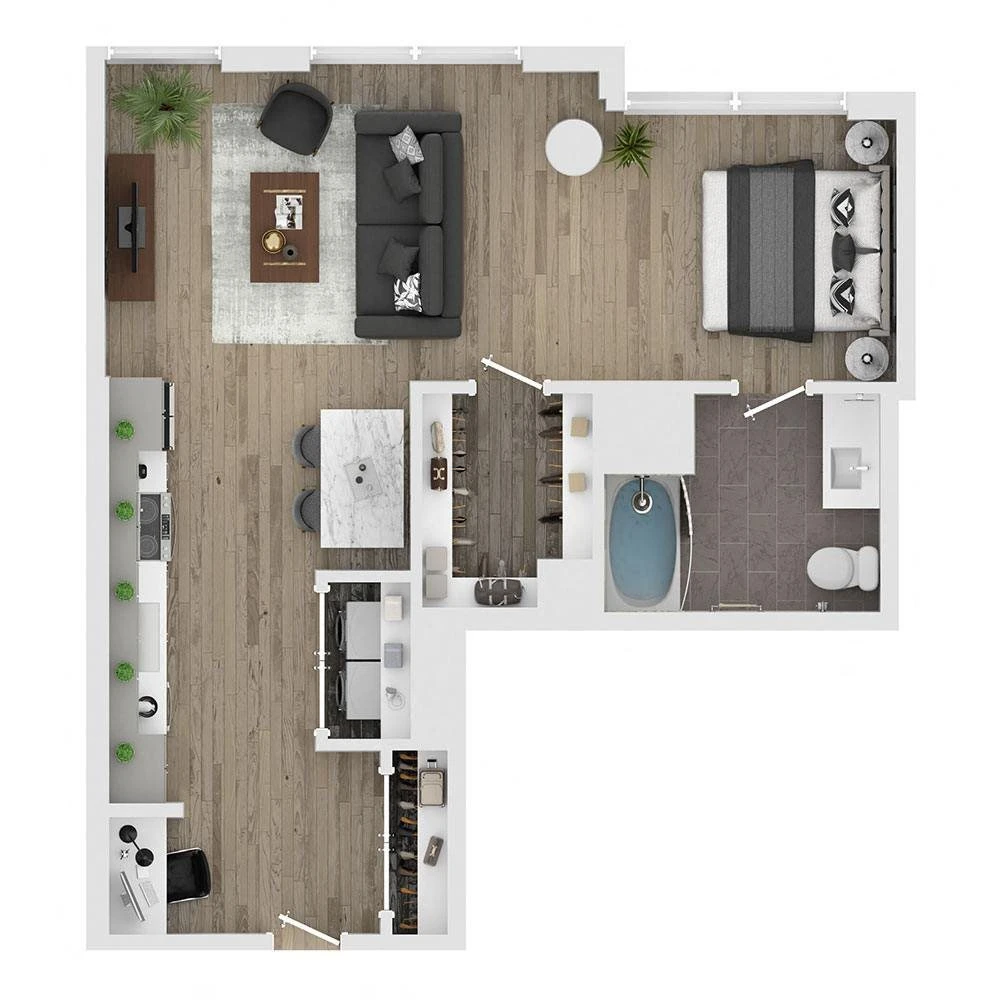 Unit 1412 floor plan