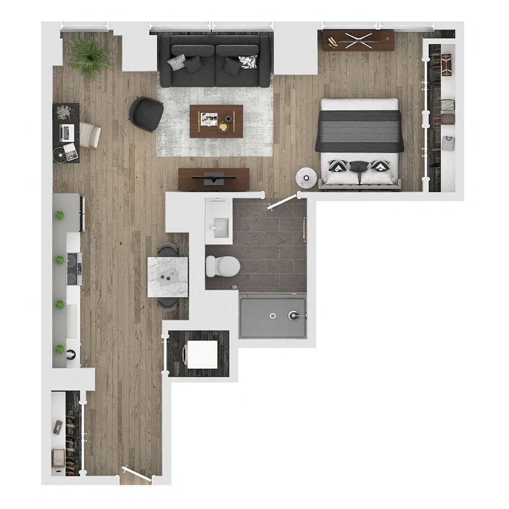 Unit 1814 floor plan