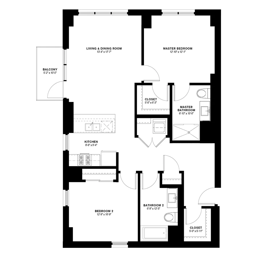Unit 831 floor plan