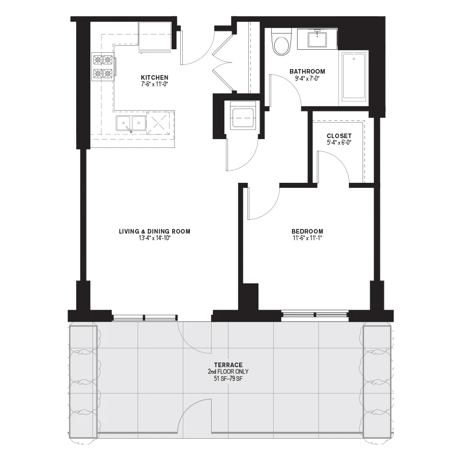Unit 207 floor plan